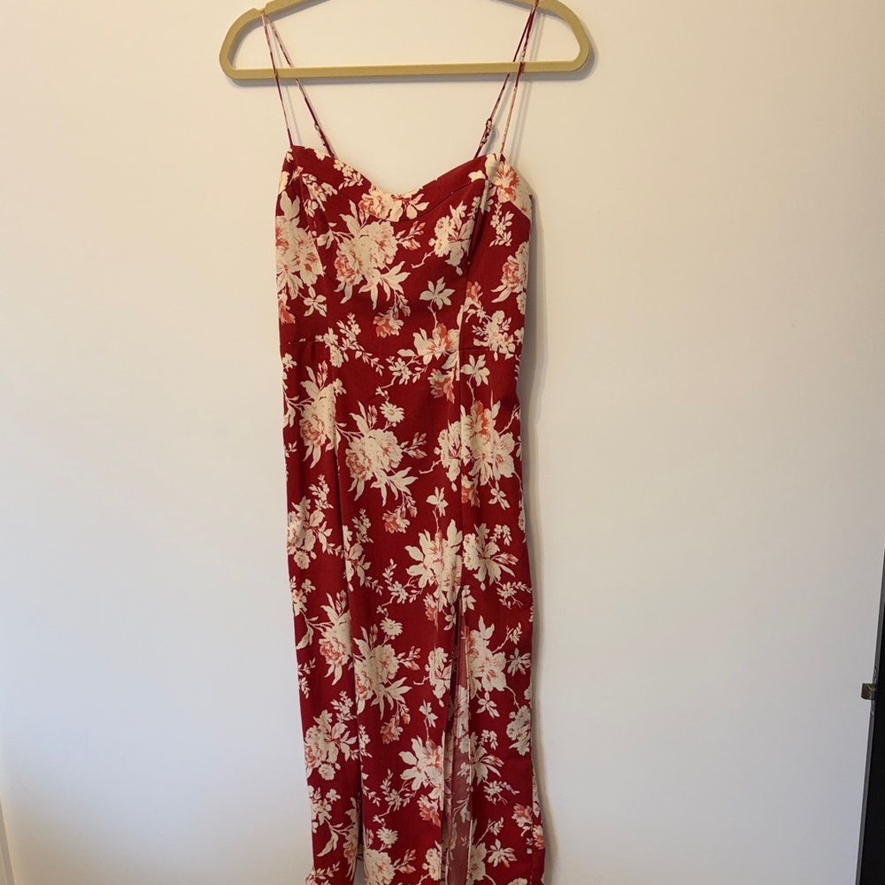 Abercrombie & Fitch Red Textured dress